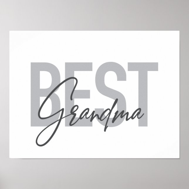 Affiche Simple, moderne, cool, design tendance Best Grandp (Devant)