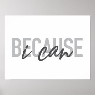 Affiche Simple, moderne, cool, design urbain Parce que je