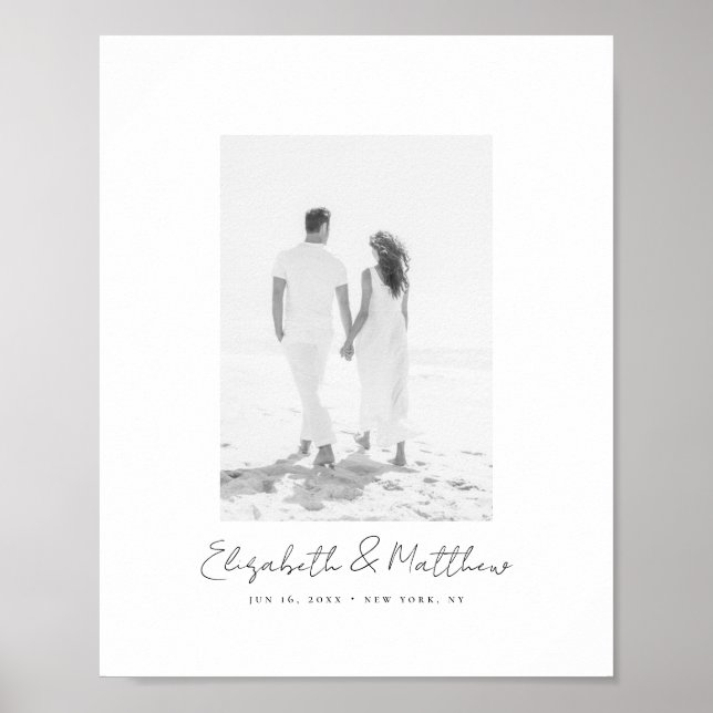 Affiche Simple Moderne Minimaliste Chic Photo Alternative (Devant)