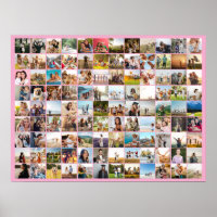 Simple Moderne Personnalisé 108 Photo Collage