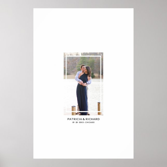 Affiche Simple moderne Photo Alternative Mariage livre d'h (Devant)