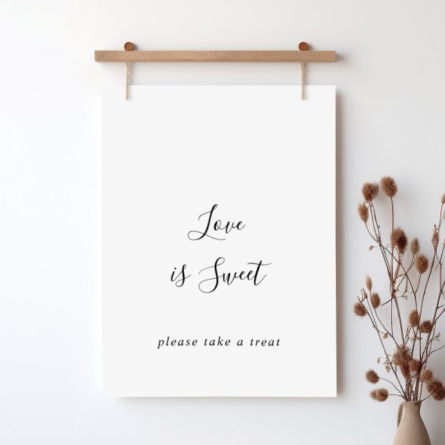 Affiche Simple Panneau Amoureux Minimaliste Doux (Créateur téléchargé)