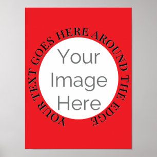 Affiche simple personnaliser votre image ici, photo modifi