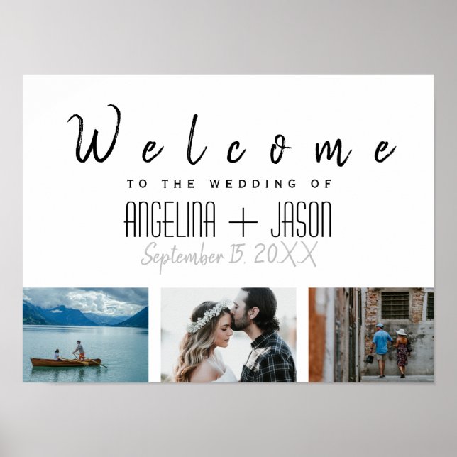 Affiche Simple Photo Mariage (Devant)