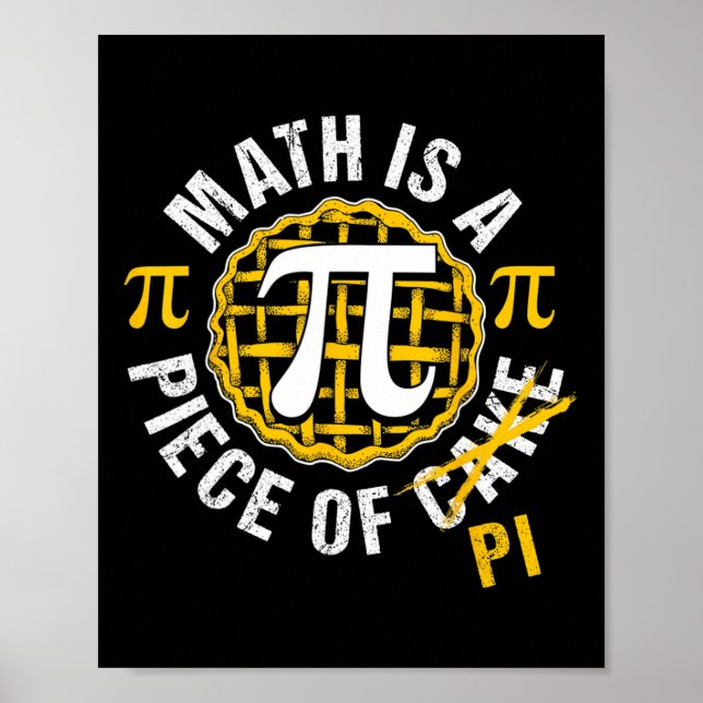 Affiche Simple Pi Symbole Chemise National Pi Day Cadeau (Devant)