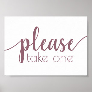 Affiche Simple, prenez un Mauve Pink N'Importe Quel Évén