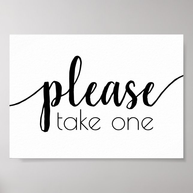 Affiche Simple, prenez un | Script noir n'importe quel évé (Devant)