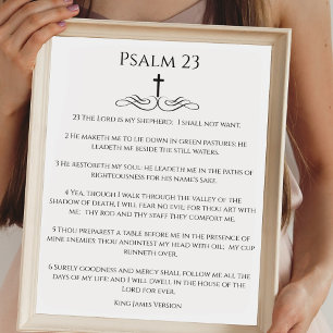 Affiche Simple Psaume 23 Le SEIGNEUR est mon Berger