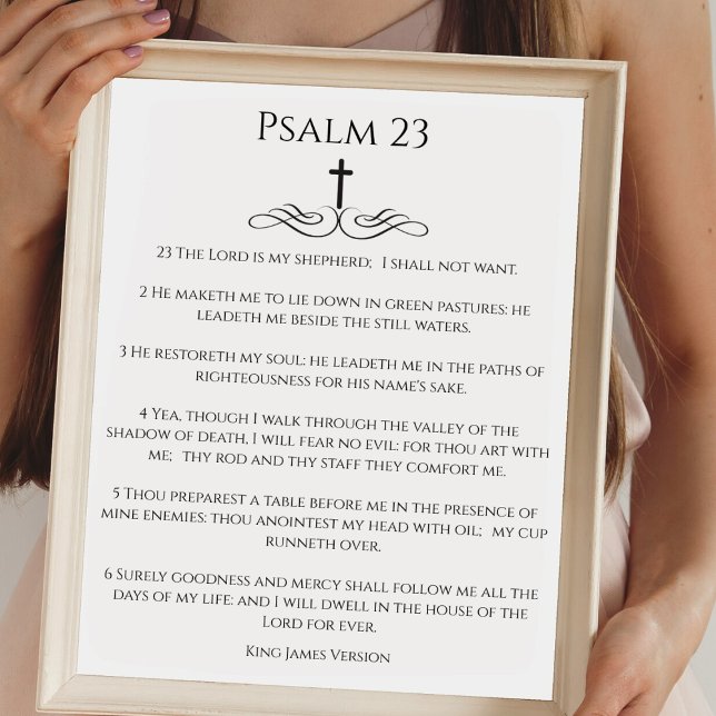 Affiche Simple Psaume 23 Le SEIGNEUR est mon Berger (Créateur téléchargé)