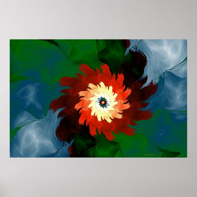 Affiche simple rouge (Devant)