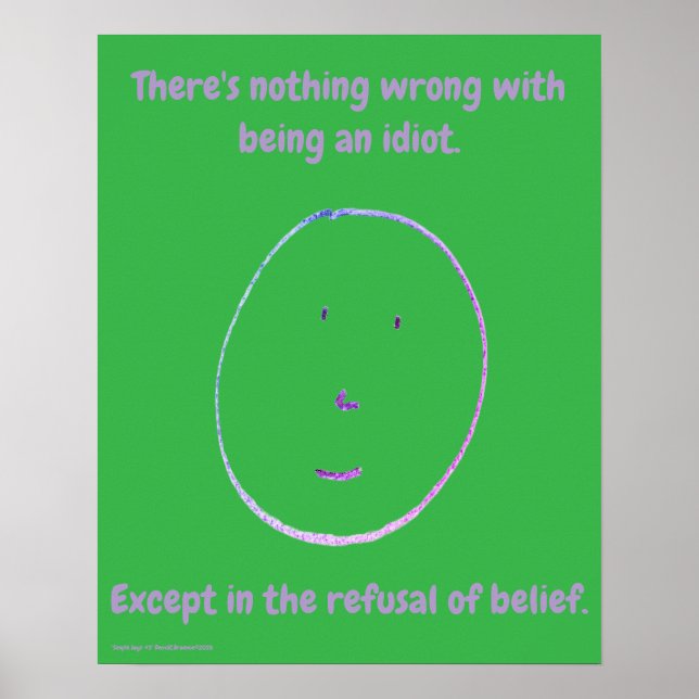 Affiche "Simple Says-#3" funny, quote, humor  (Devant)