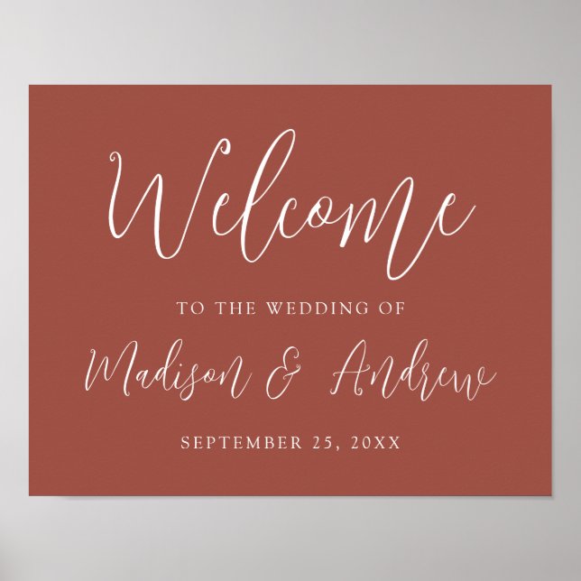 Affiche Simple Script Mariage de Bienvenue en Rust (Devant)