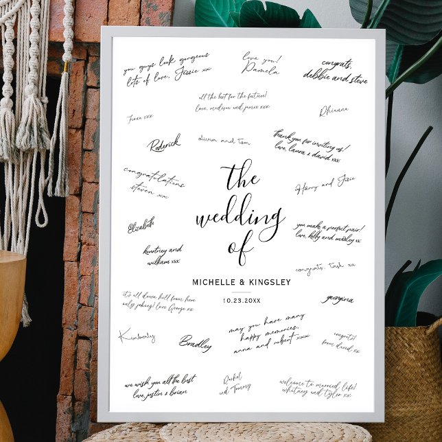 Affiche Simple Wedding Signature Invité Signe (Créateur téléchargé)