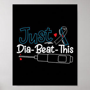 Affiche Simplement Dia-Beat-Ce Type 1 Sensibilisation au d