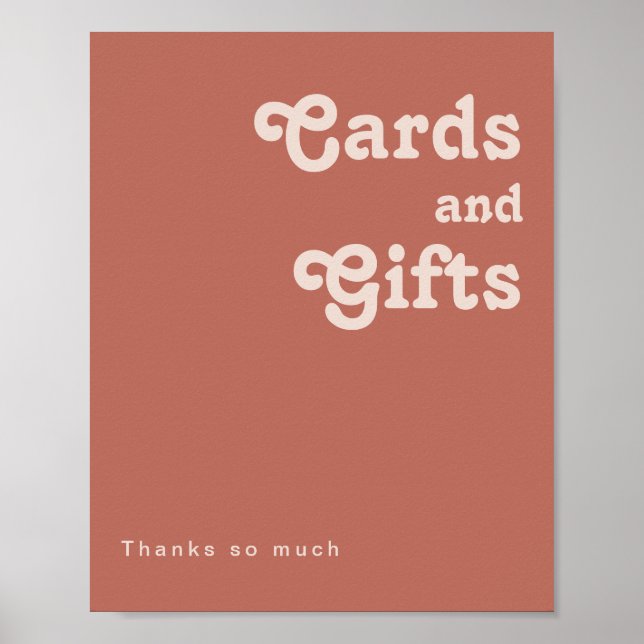 Affiche Simples vibrations rétro | Cartes et cadeaux Old R (Devant)