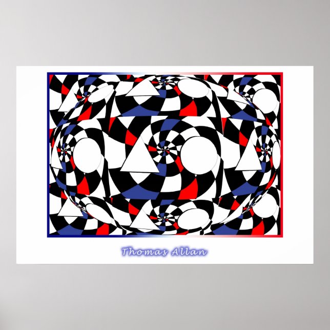 Affiche Simplicité de la couleur et de la forme (Devant)