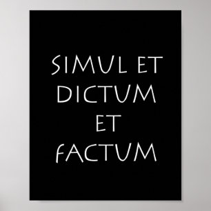 Affiche Simul et dictum