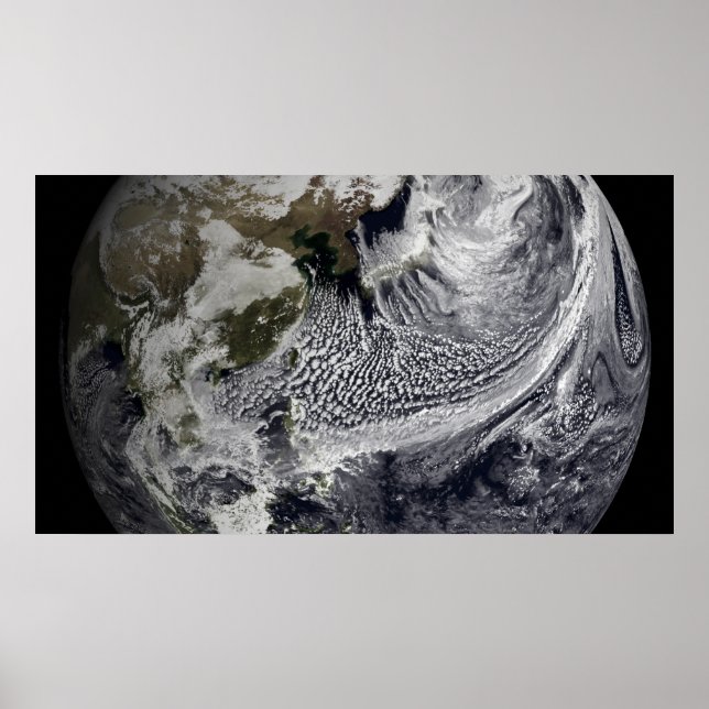 Affiche Simulation de nuage d'une seule journée 3 (Devant)