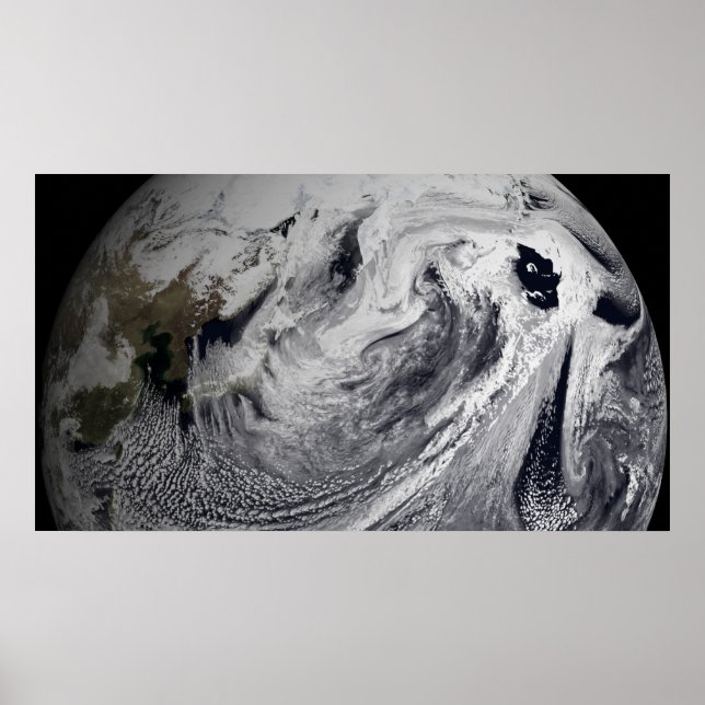 Affiche Simulation de nuage d'une seule journée 4 (Devant)