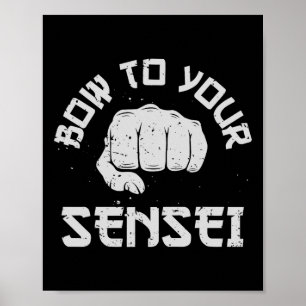 Affiche S'incliner devant votre sensei Cadeaux drôles de k