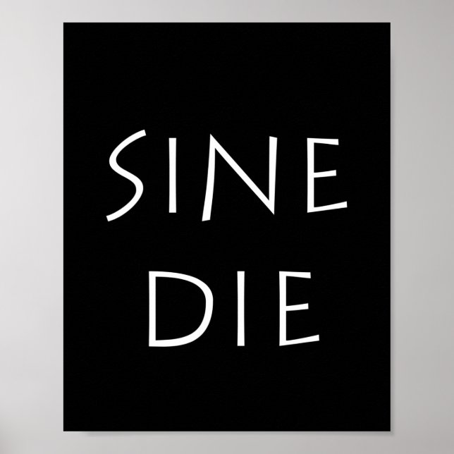 Affiche Sine die (Devant)