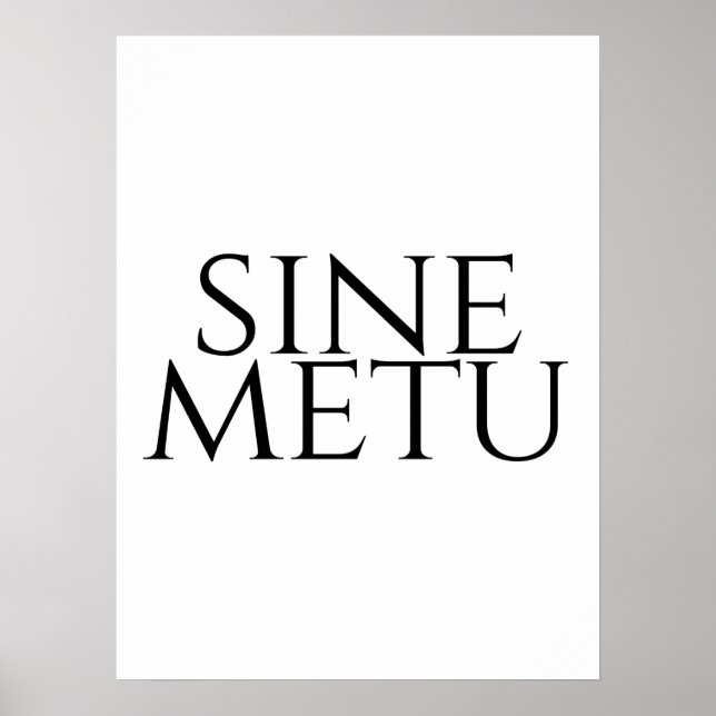 Affiche Sine Metu - Sans Peur (Devant)