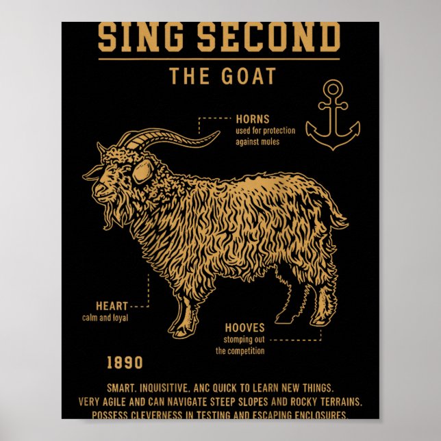 Affiche Sing Second The Goat (on Back)  (Devant)