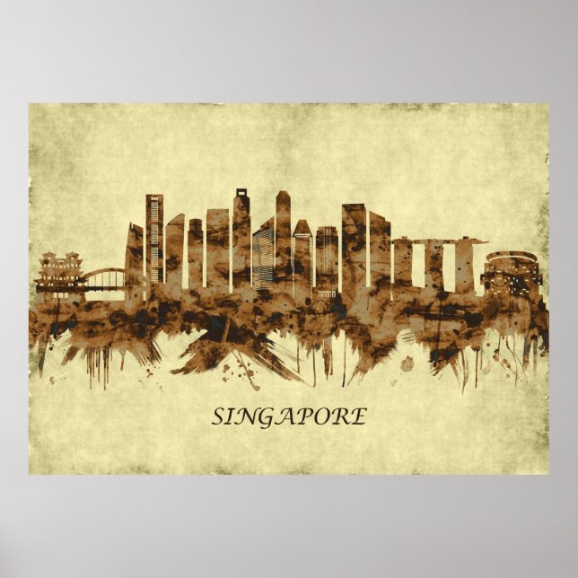 Affiche Singapore Cityscape (Devant)