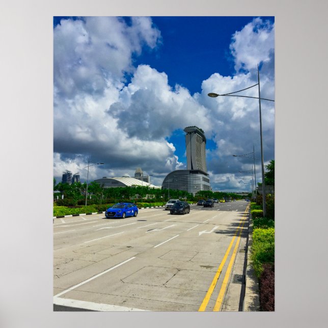 Affiche Singapore Marina Bay Sands Skyline (Devant)