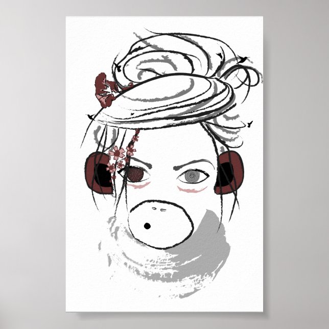 Affiche singe. (Devant)