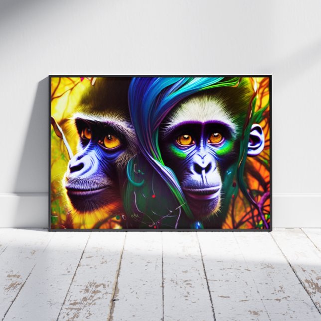 Affiche Singe de la Jungle (Créateur téléchargé)