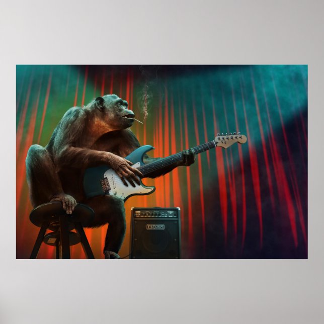 Affiche Singe de Rockin (Devant)