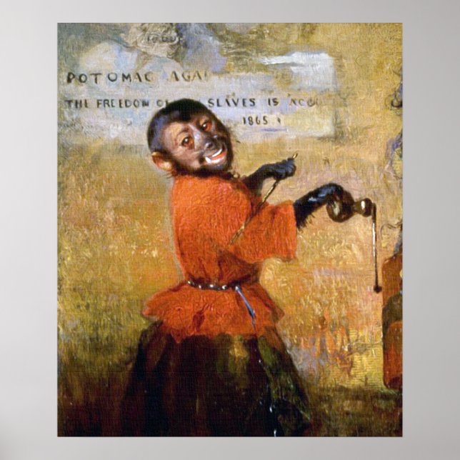 Affiche Singe souriant (Devant)