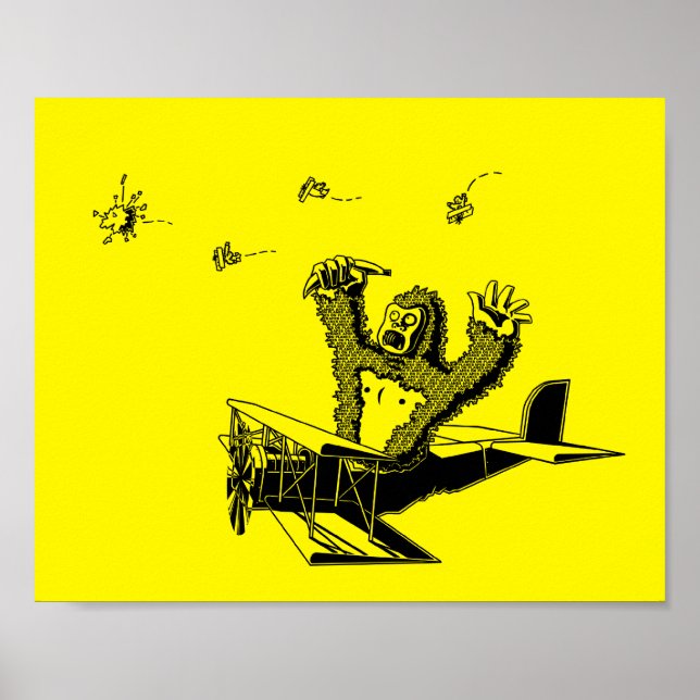 Affiche Singes en Avion (Devant)