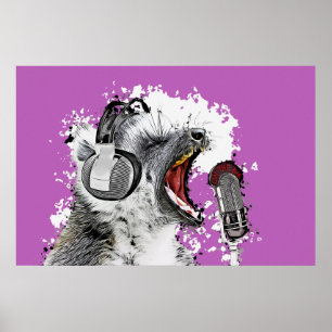 Affiche Singing Lemur