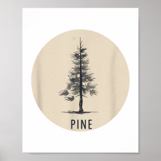 Affiche Single Pine Tree Outfit