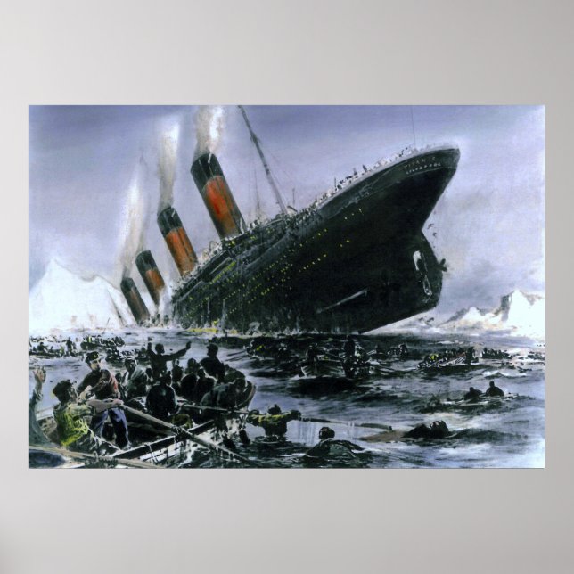 Affiche Sinking RMS Titanic (Devant)