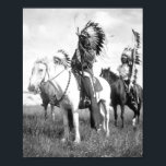 Affiche Sioux Chiefs Edward S Curtis 1905<br><div class="desc">Sioux Chiefs Edward S Curtis 1905</div>