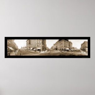 Affiche Sioux Falls SD Streets Photo 1907