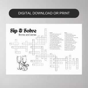 Affiche Sip and Solssword Modèle Digital ou Print