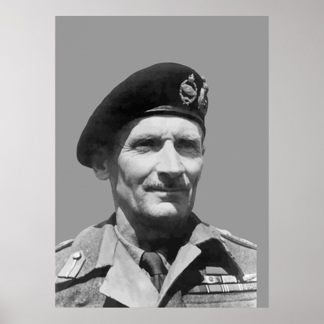 Affiche Sir Bernard Law Montgomery (Devant)