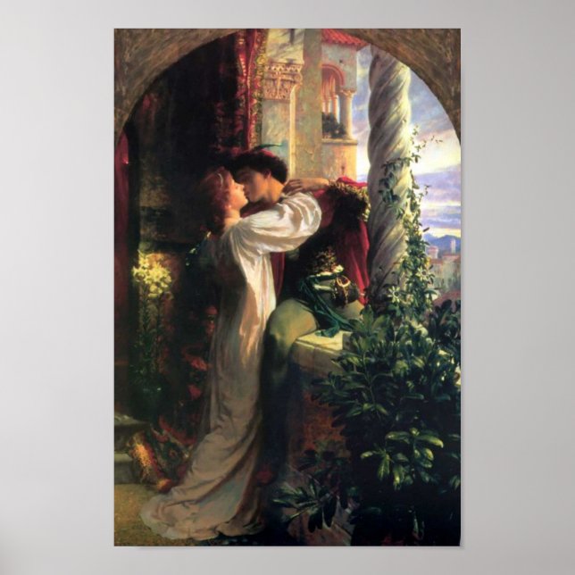 Affiche Sir Frank Dicksee, Romeo et Juliet Canvas (Devant)