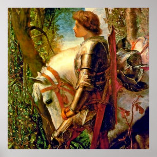 Affiche "Sir Galahad" par George Frederic Watts
