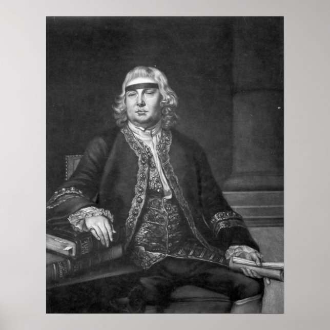 Affiche Sir John Fielding, gravé par James McArdell (Devant)