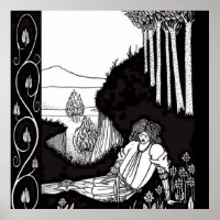 « Sir Palamede le Sarrasin » par Aubrey Beardsley