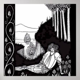 Affiche "Sir Palamede the Saracen" par Aubrey Beardsley