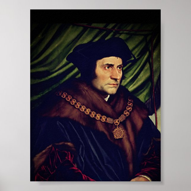 Affiche Sir Thomas More - par Hans Holbein, le Jeune (Devant)