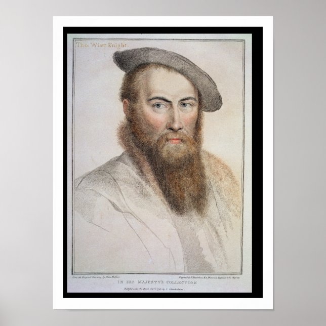 Affiche Sir Thomas Wyatt (c.1503-42) gravé par Francesco (Devant)