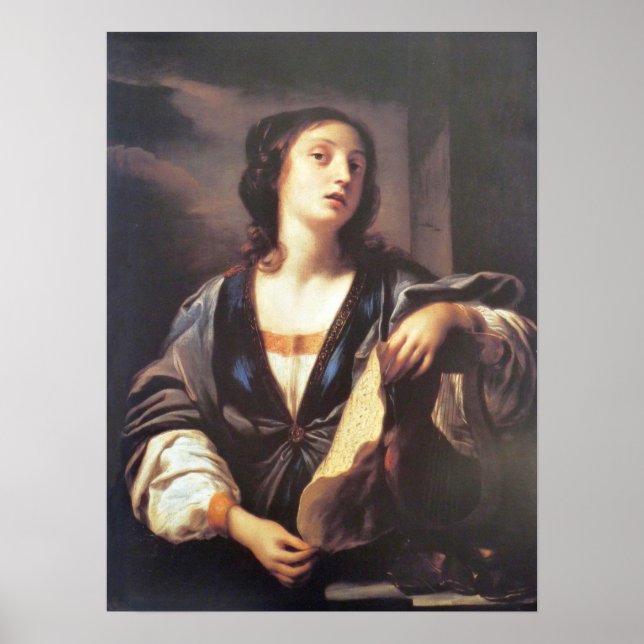 Affiche Sirani - Allégorie de la musique 1659 (Devant)