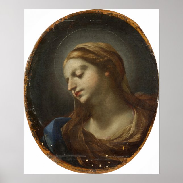 Affiche Sirani - Tête de la Vierge (Devant)